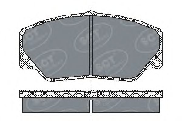 Тормозные колодки SCT SP 206