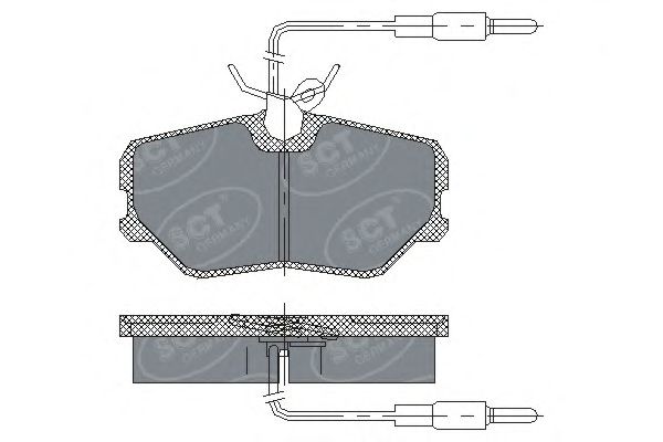 Тормозные колодки SCT SP 221
