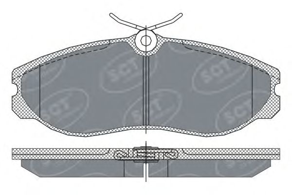 Тормозные колодки SCT SP 257