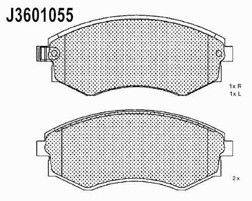 Тормозные колодки NIPPARTS J3601055