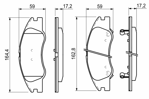 Тормозные колодки BOSCH 0 986 494 146