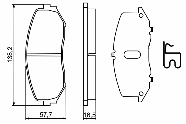 Гальмівні колодки BOSCH 0 986 494 241