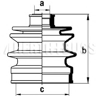 Комплект пыльника ШРУСа HERTH+BUSS JAKOPARTS J2863003