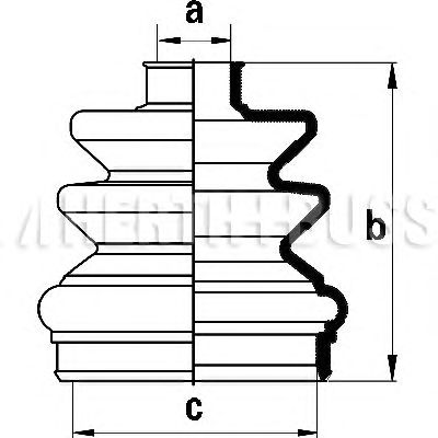Комплект пильника ШРКШ HERTH+BUSS JAKOPARTS J2861026