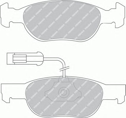 Тормозные колодки FERODO FDB1040