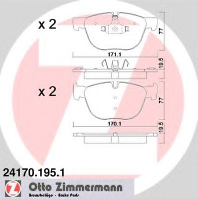 Тормозные колодки ZIMMERMANN 24170.195.1