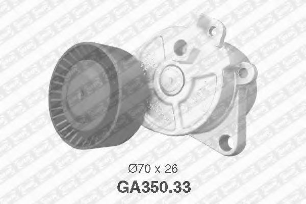 Натяжной ролик поликлинового ремня SNR GA350.33