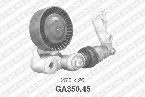 Натяжной ролик поликлинового ремня SNR GA350.45