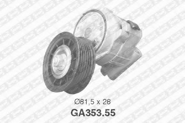 Натяжной ролик поликлинового ремня SNR GA353.55
