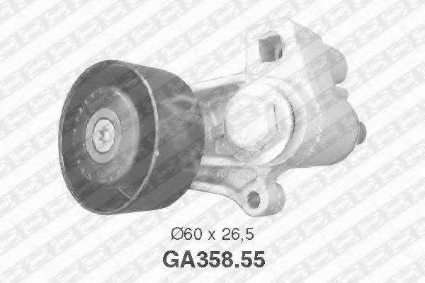 Натяжной ролик поликлинового ремня SNR GA358.55