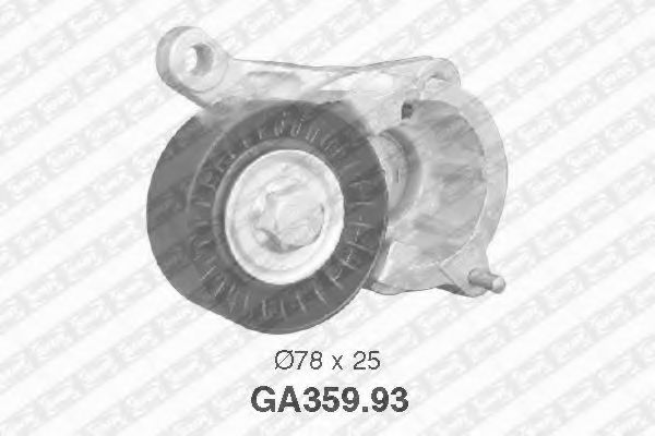 Натяжной ролик поликлинового ремня SNR GA359.93
