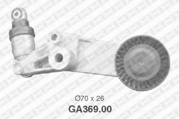 Натяжной ролик поликлинового ремня SNR GA369.00