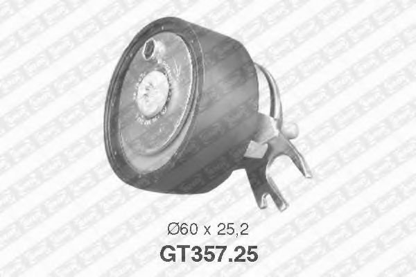 Натяжной ролик ремня ГРМ SNR GT357.25