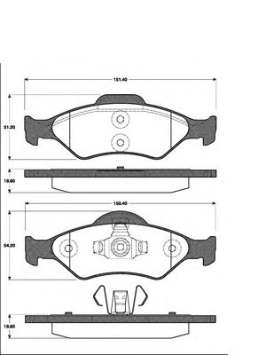 Тормозные колодки NK 222556