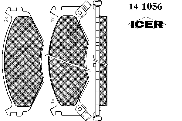 Тормозные колодки ICER 141056