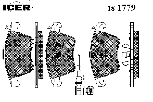 Тормозные колодки ICER 181779