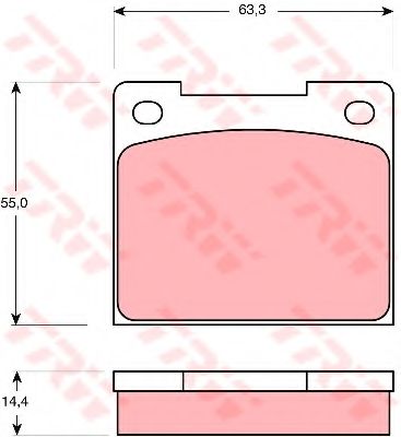 Тормозные колодки TRW GDB533