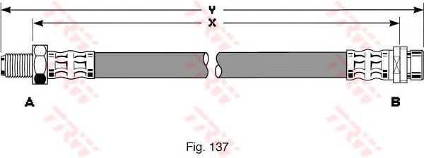 Гальмівний шланг TRW PHB257