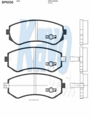 Тормозные колодки KAVO PARTS BP-6556