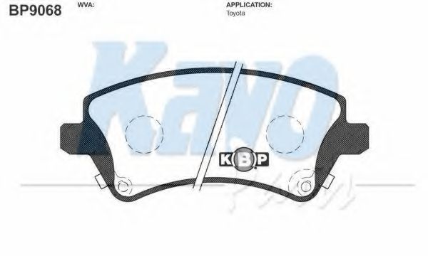 Тормозные колодки KAVO PARTS BP-9068