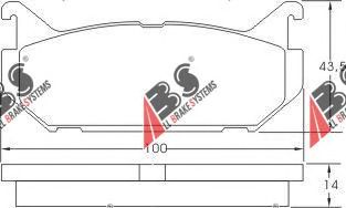 Тормозные колодки A.B.S. 36796