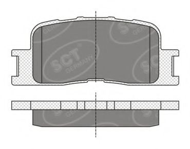 Тормозные колодки SCT SP 334