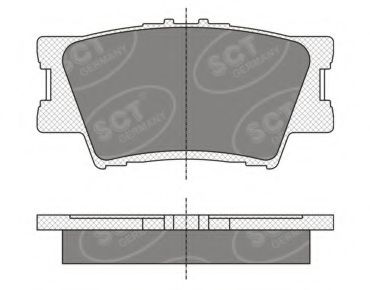 Тормозные колодки SCT SP 336