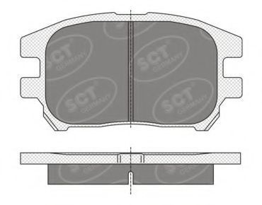 Тормозные колодки SCT SP 347