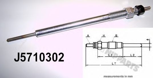 Свеча накала NIPPARTS J5710302