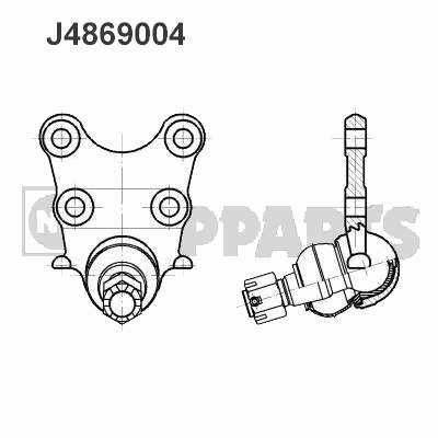 Шаровая опора NIPPARTS J4869004