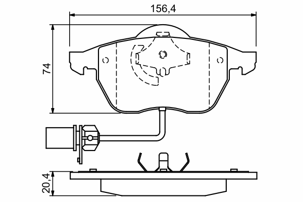 Тормозные колодки BOSCH 0 986 424 482