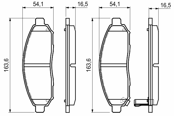 Тормозные колодки BOSCH 0 986 494 151