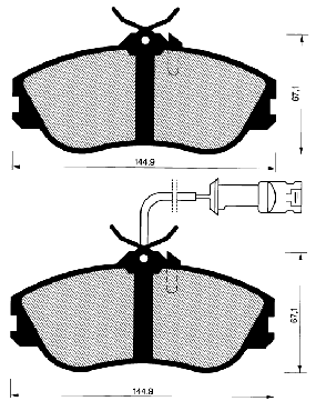 Гальмівні колодки BOSCH 0 986 466 695