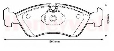 Тормозные колодки JURID 571391J