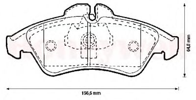 Тормозные колодки JURID 571844J