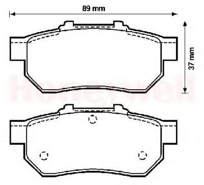 Тормозные колодки JURID 572134J