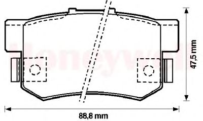 Тормозные колодки JURID 572138J
