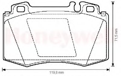 Тормозные колодки JURID 571961J-AS