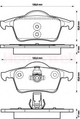 Тормозные колодки JURID 573021J