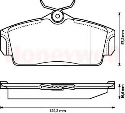 Тормозные колодки JURID 572422J