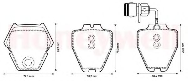 Тормозные колодки JURID 573208J