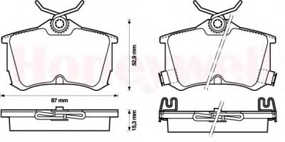 Тормозные колодки JURID 572478J