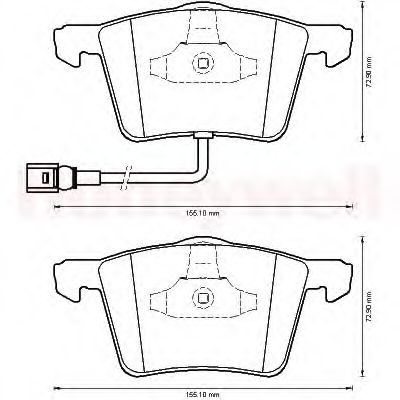 Тормозные колодки JURID 573197J