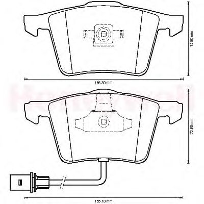 Тормозные колодки JURID 573198J