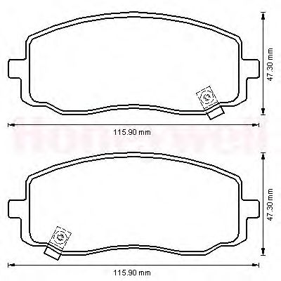 Тормозные колодки JURID 572526J