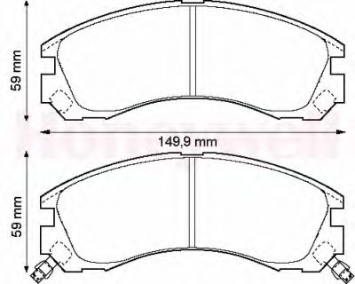 Тормозные колодки JURID 572447J