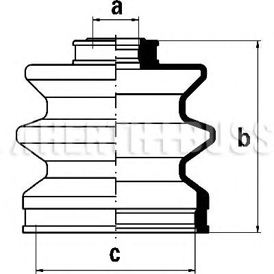 Комплект пыльника ШРУСа HERTH+BUSS JAKOPARTS J2883000