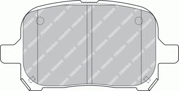 Тормозные колодки FERODO FDB1437