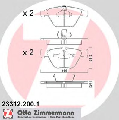 Тормозные колодки ZIMMERMANN 23312.200.1
