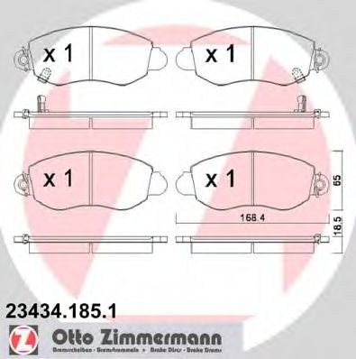 Тормозные колодки ZIMMERMANN 23434.185.1